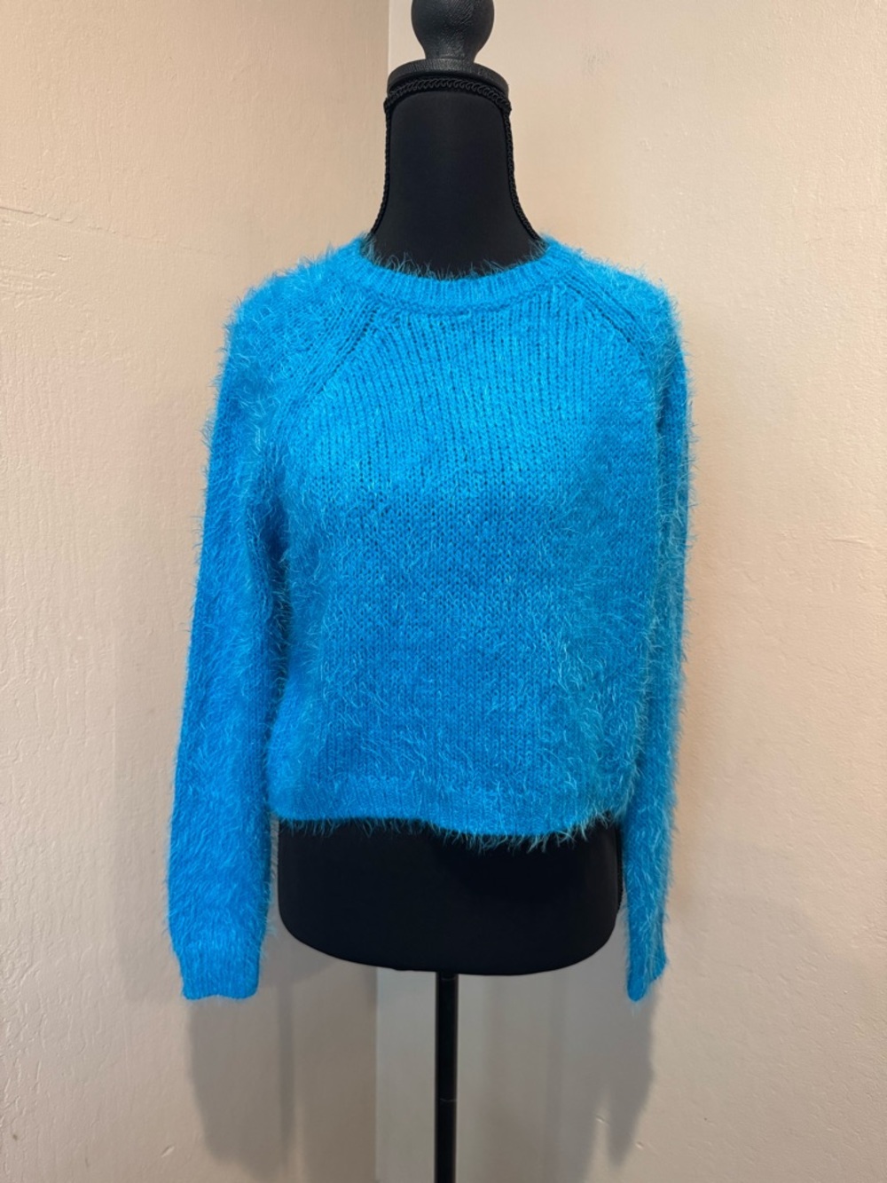 Topshop Electric Blue Fuzzy Crewneck Sweater
Comfort and Stylish!